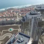 Apartament аркадия студия с балконом частичный вид моря первая линия от моря