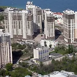 аркадия студия с балконом частичный вид моря первая линия от моря *