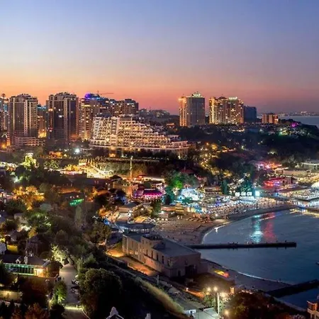 аркадия студия с балконом частичный вид моря первая линия от моря Lejlighed Odessa