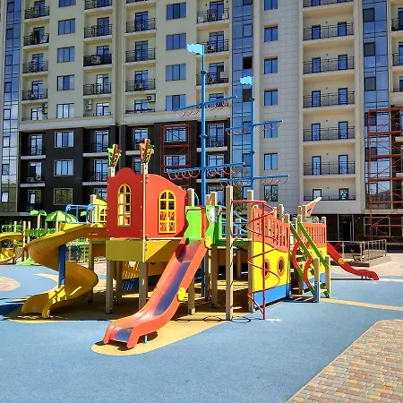 аркадия студия с балконом частичный вид моря первая линия от моря Apartman *