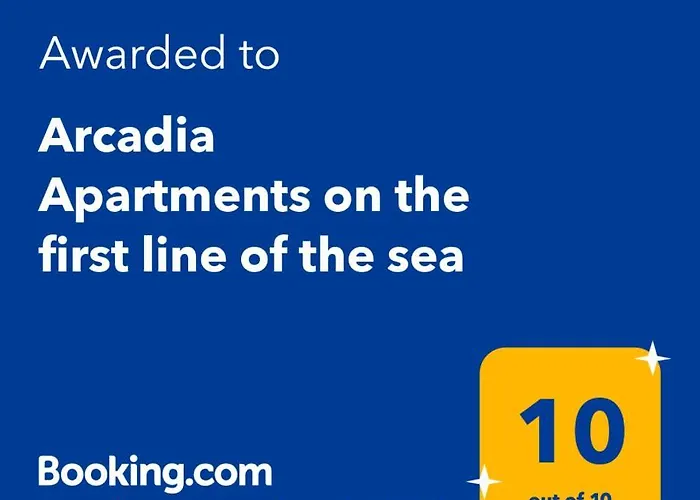 аркадия студия с балконом частичный вид моря первая линия от моря Apartament