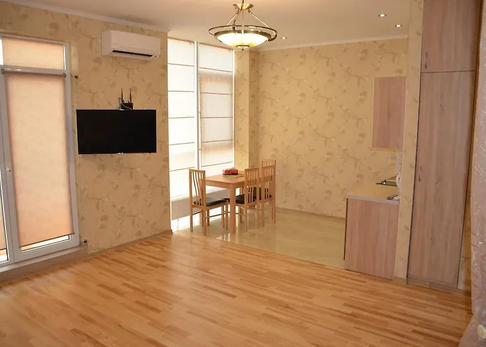 Apartman аркадия студия с балконом частичный вид моря первая линия от моря Odessza