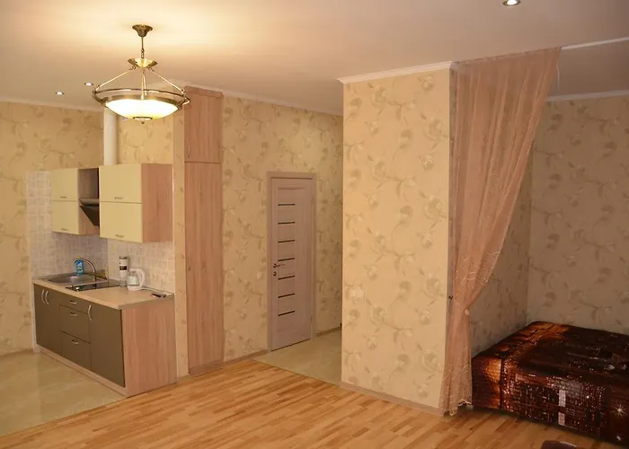 аркадия студия с балконом частичный вид моря первая линия от моря Apartament